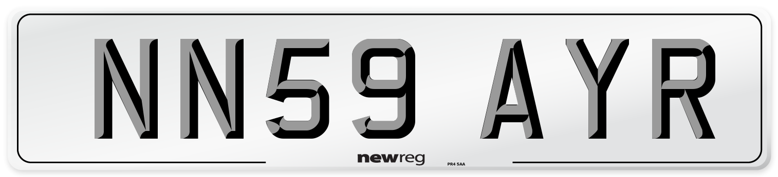 NN59 AYR Number Plate from New Reg